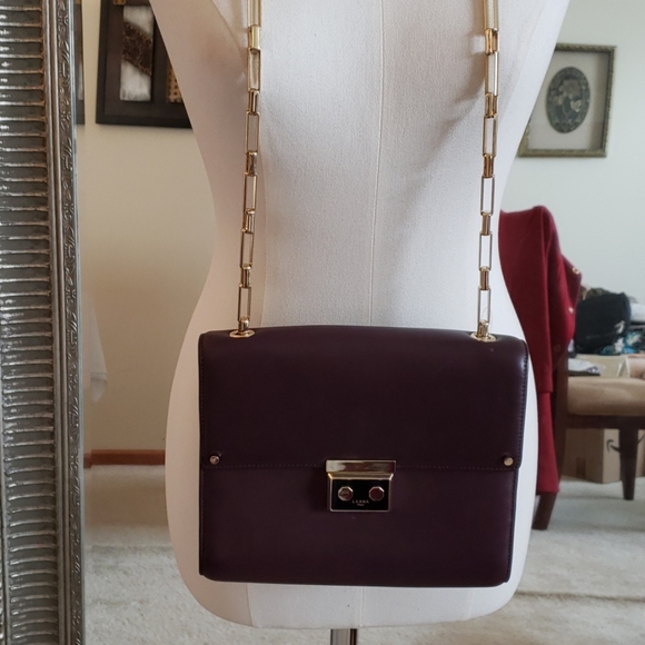 Luana Italy Eggplant color leather bag - Picture 2 of 8
